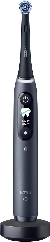 Oral-B iO 9N Schwarz mit zusätzlicher Aufsteckbürste vorne