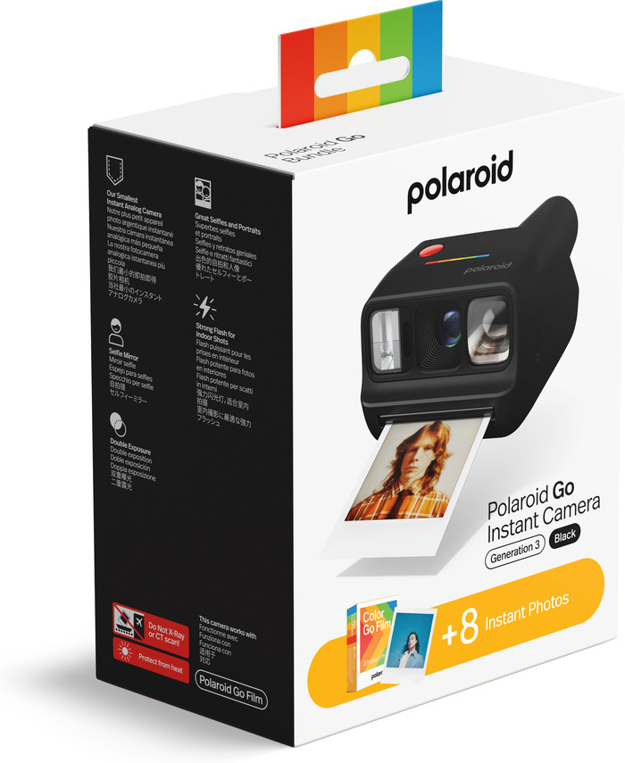Polaroid Go Gen 3 Black + Color Film (8 units) packaging
