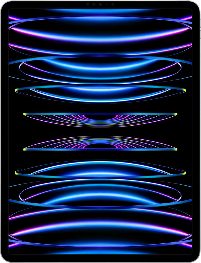 Refurbished iPad Pro (2022) 12,9 Zoll 256 GB Wi-Fi Silber (Wie neu) vorne