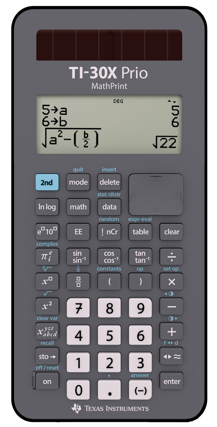 Texas Instruments CTI-30X Pro Mathprint FC Calculator Main Image