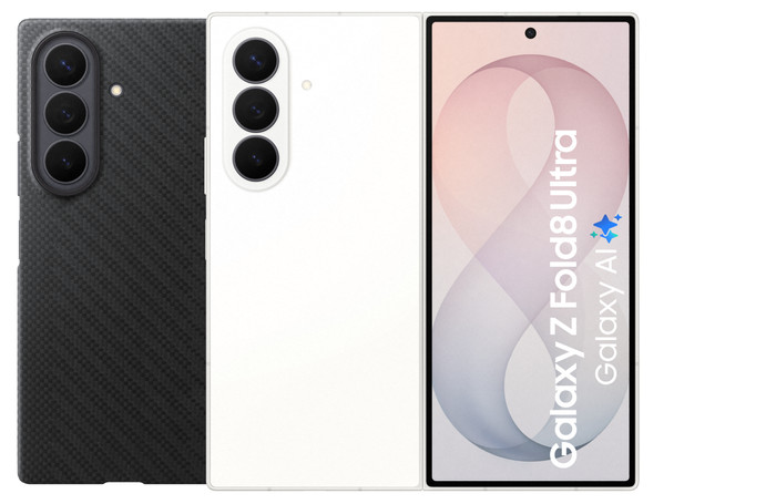 Samsung Galaxy Z Fold8 Ultra 512GB Weiß 5G + Carbon Backcover mit Magnet Schwarz Main Image