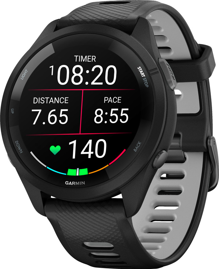 Garmin Forerunner 265 Black right side