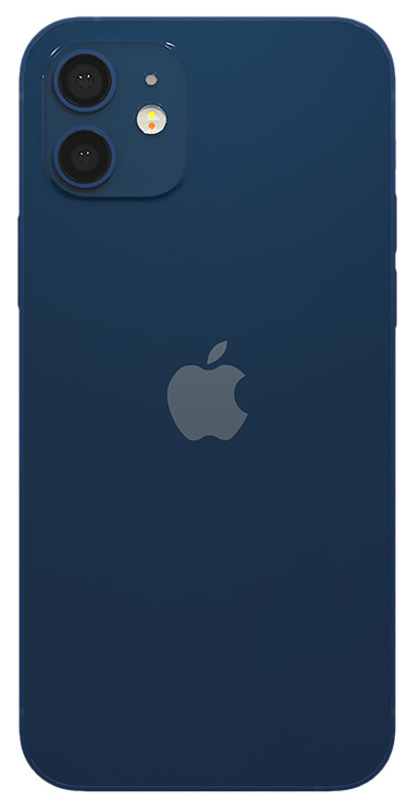 Refurbished iPhone 12 Mini 128GB Blue (As good as new) back