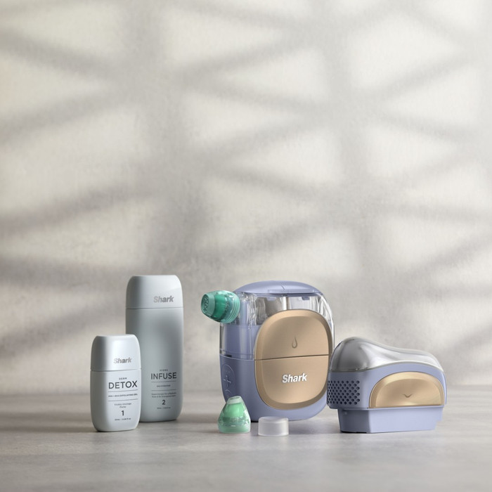 Shark FacialPro Glow + DePuffi FH320EUPL Lila zubehör