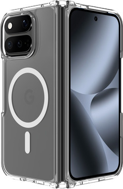 Just in Case Google Pixel 11 Pro Fold Backcover mit Magnet Transparent linke seite
