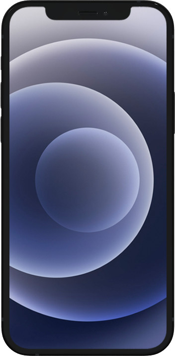 Refurbished iPhone 12 mini 64GB Schwarz (Sehr gut) vorne