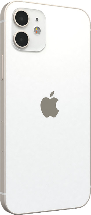 Refurbished iPhone 12 mini 64GB Weiß (wie neu) rückseite