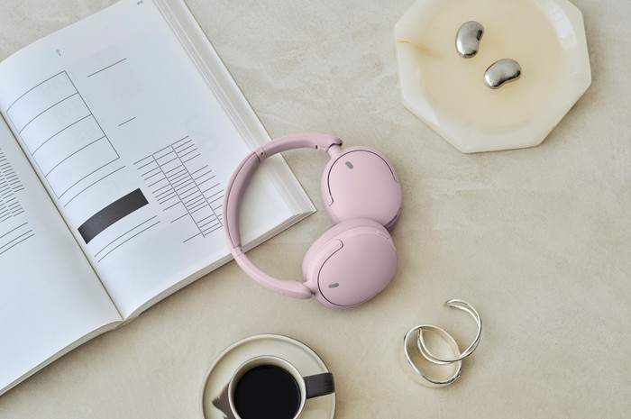 Sony WH-CH730N Pink product in use