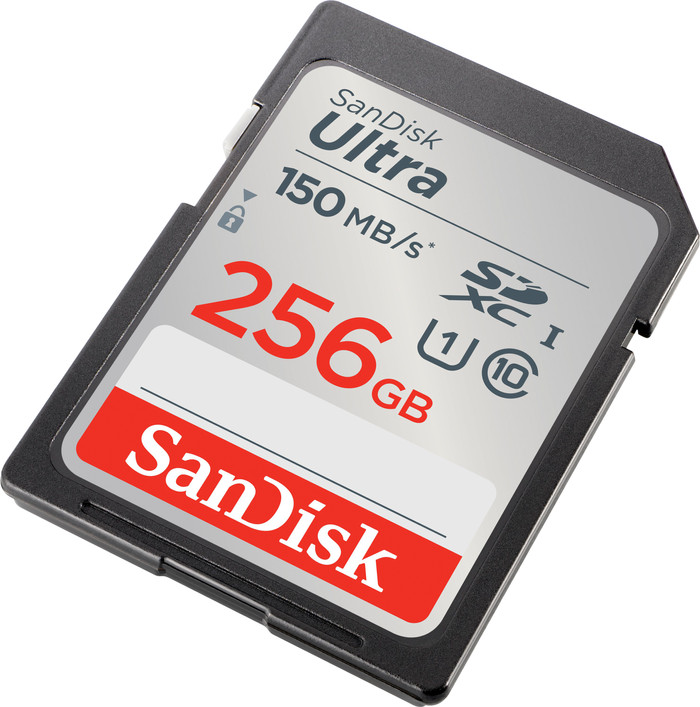 SanDisk SDXC Ultra 256GB oberseite