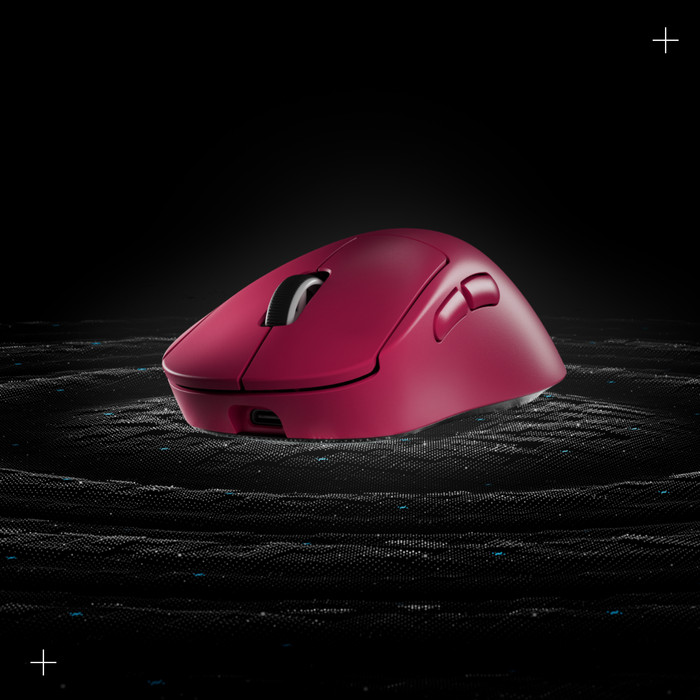Logitech G PRO X Superlight 2 DEX Lightspeed Kabellose Gaming-Maus Magenta produkt in gebrauch