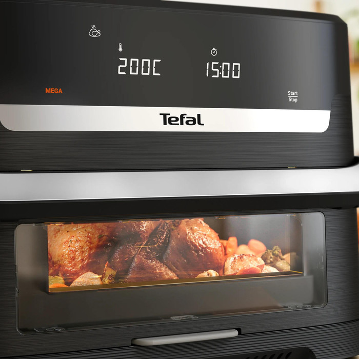 Tefal Ever Fry Dual Flex EY9288 product in use