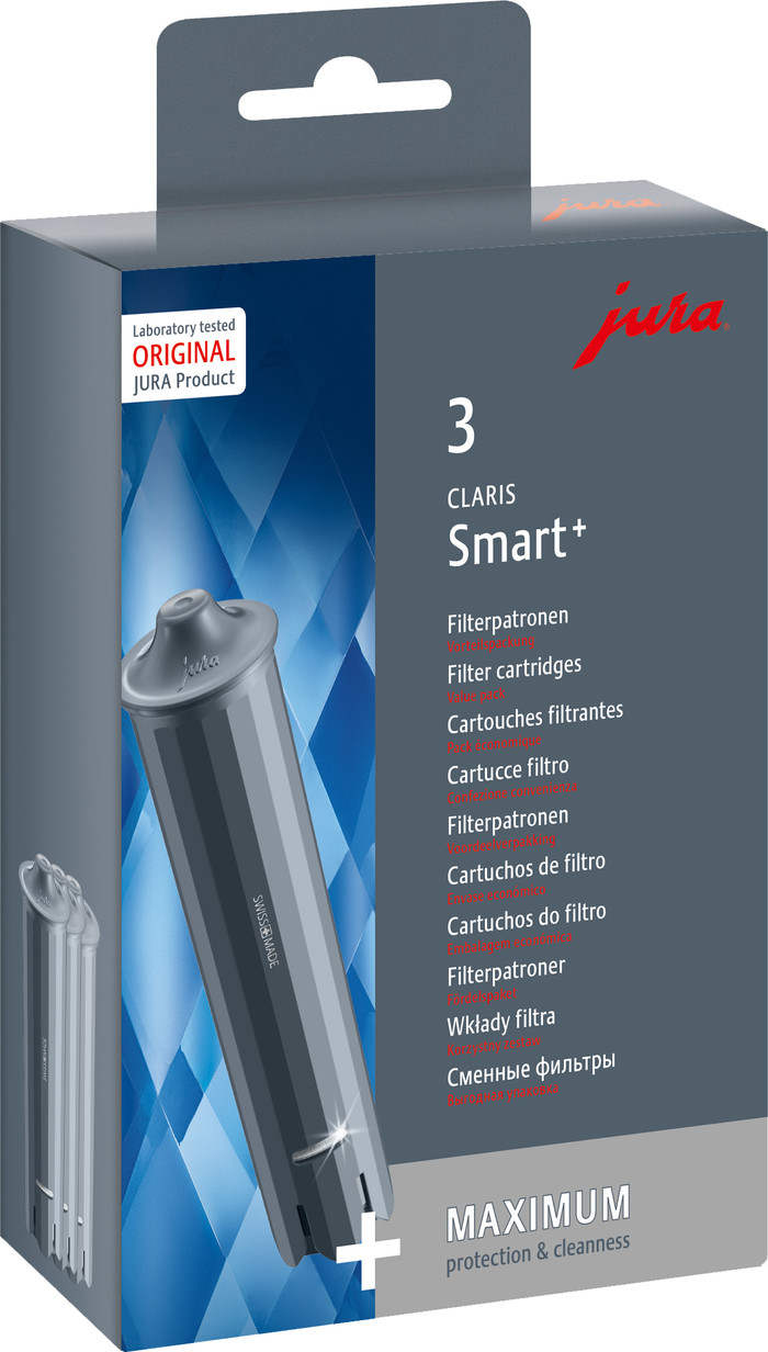 JURA Claris Smart+ Water Filter 3 untis packaging