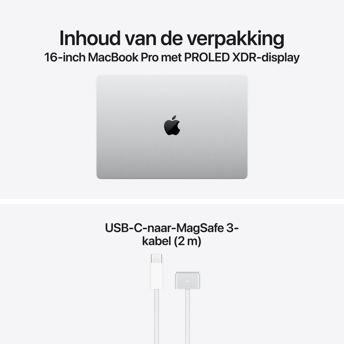Apple MacBook Pro PROLED 16 inches M5 Max (18 CPU / 40 GPU) 48GB/2TB Silver QWERTY visual supplier