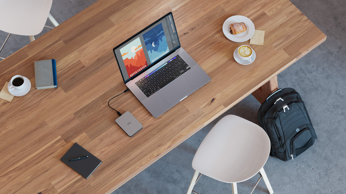 LaCie Mobile Drive 5 TB produkt in gebrauch