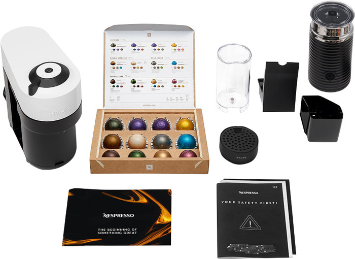 Krups Nespresso Vertuo Pop Coconut White XN9211 mit Aeroccino null