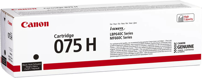 Canon 075H Toner Cartridge Black packaging