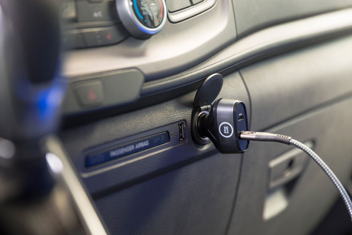 BlueBuilt Power Delivery Car Charger 45W Black + USB-C Cable 1.5 Nylon Black null