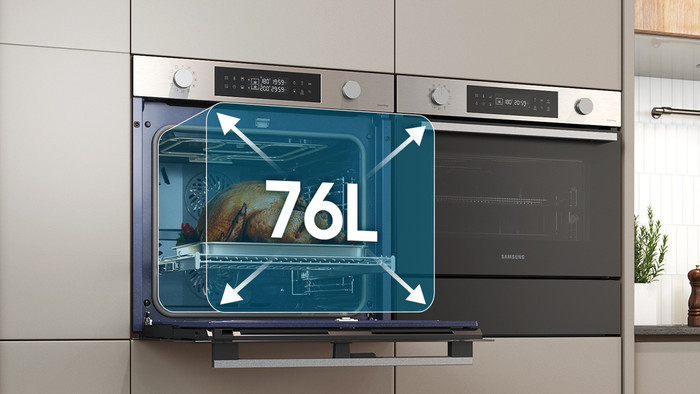 Samsung NV7B4540VAK Dual Cook Flex produkt in gebrauch
