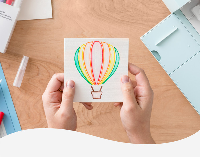 Cricut Joy Aquarellmarker und Pinsel 9er-Pack 1,0 mm produkt in gebrauch