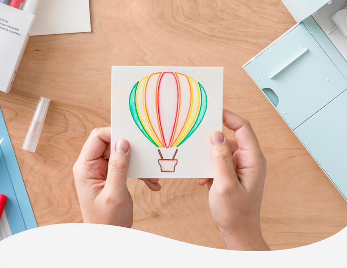 Cricut Watercolor Markers and Brushes 9-pack 1.0mm product in use