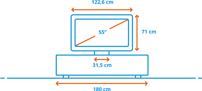 TCL SQD Mini-LED 55 Zoll 80L (2026) visuelles Coolblue 1