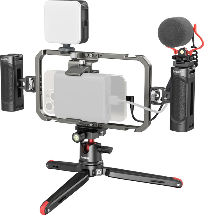 SmallRig Professional Phone Video Rig Kit produkt in gebrauch