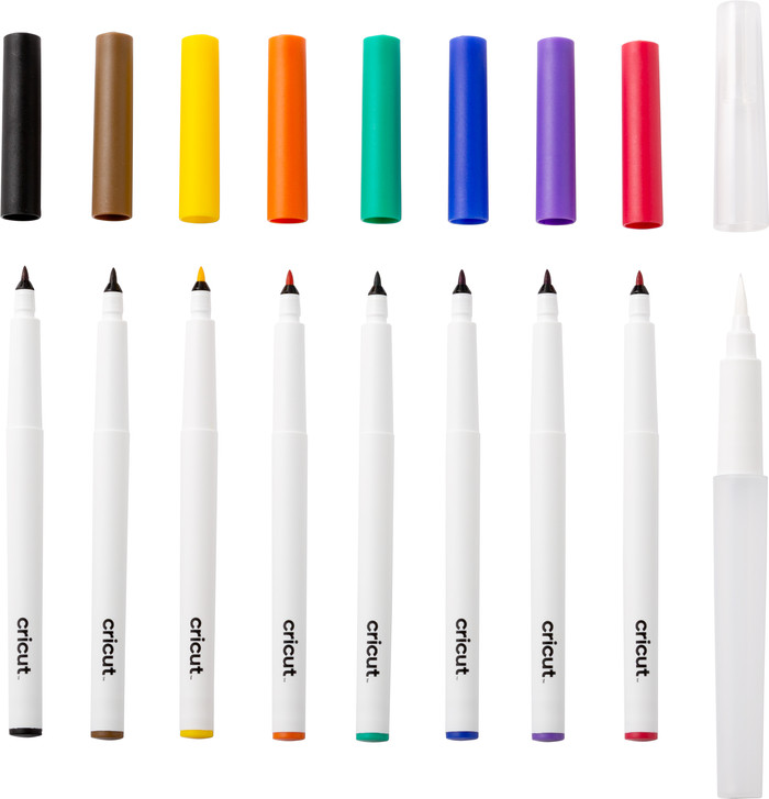 Cricut Watercolor Markers and Brushes 9-pack 1.0mm null