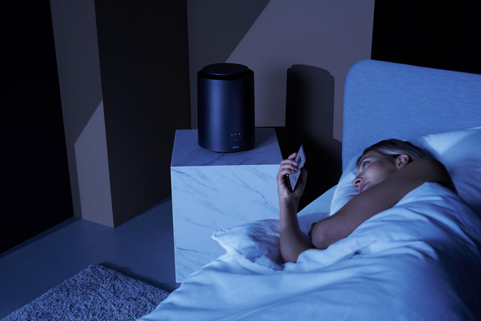 Duux Threesixty 2 Smart Heater Gray produkt in gebrauch