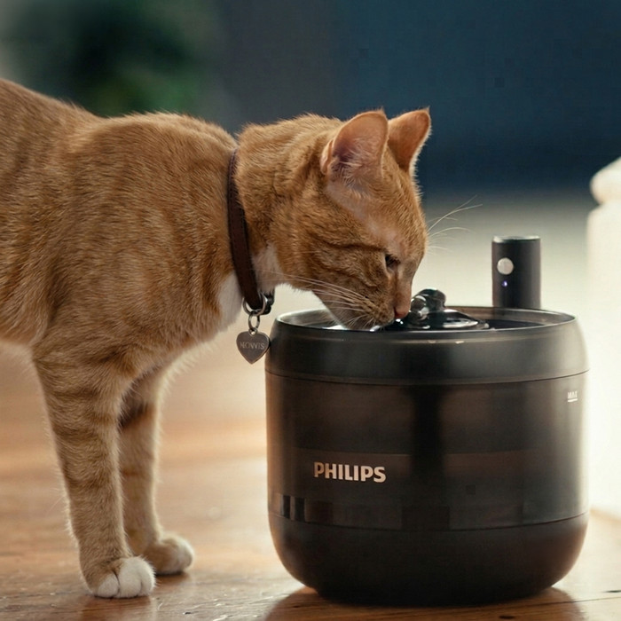 Philips Pet Series Trinkbrunnen produkt in gebrauch