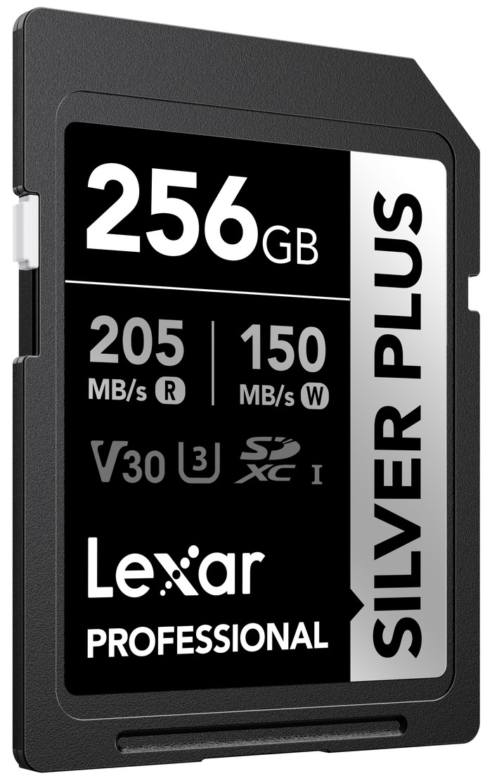 Lexar Professional SDXC Silver Plus 256GB 150 MB/s rechte seite