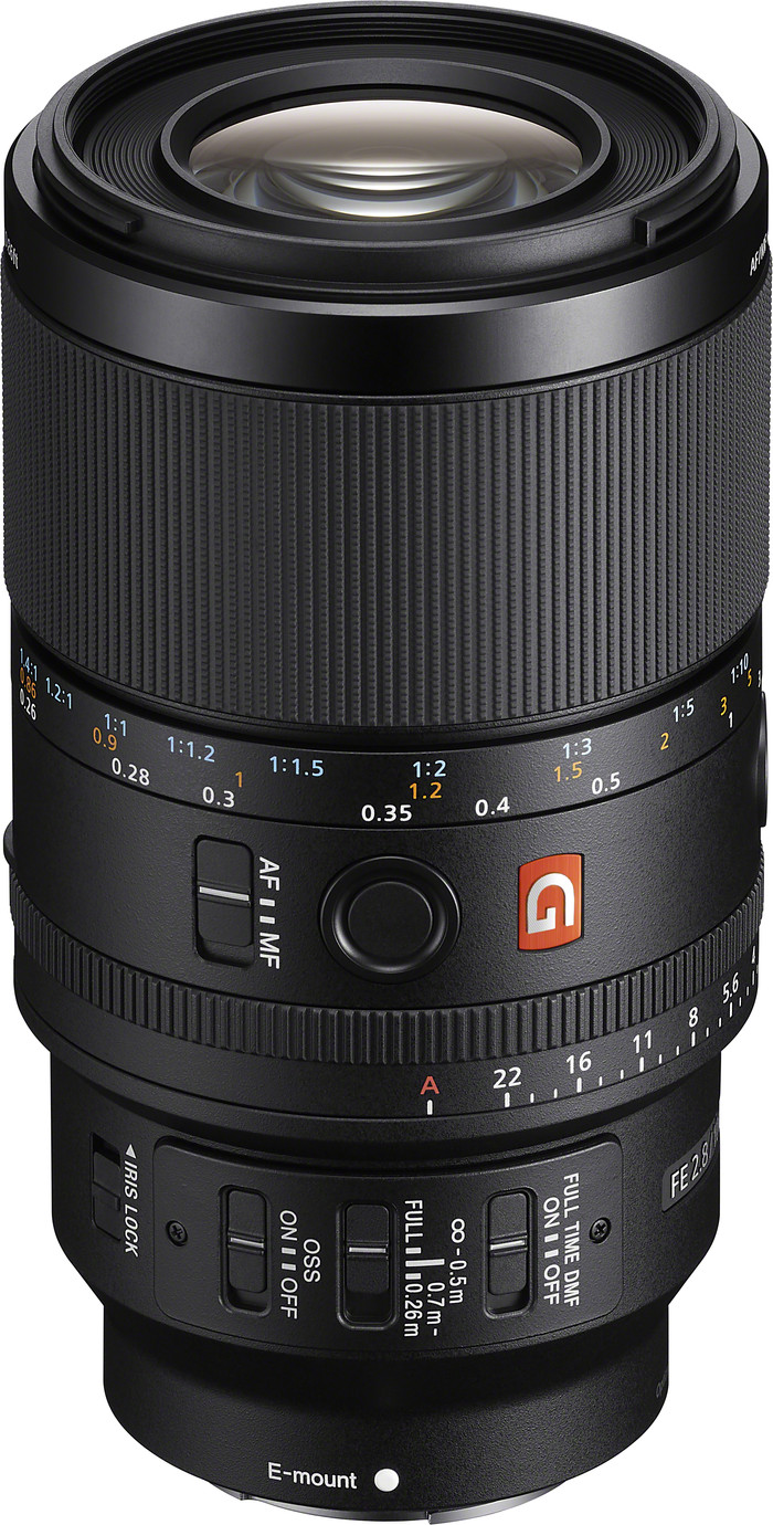 Sony FE 100mm f/2,8 Makro GM OSS oberseite