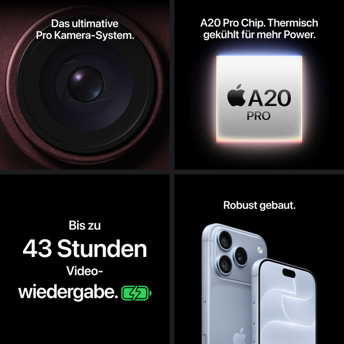 Apple iPhone 18 Pro Max 1TB Hellblau visueller lieferant