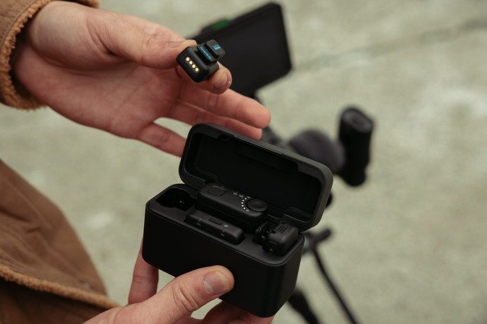GoPro Kabelloses Mikrofon Komplettset produkt in gebrauch