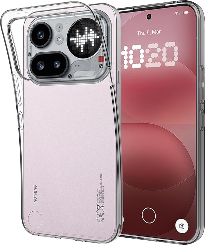 Just in Case KickLite Nothing Phone (4a) Pro Backcover Transparent linke seite