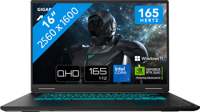 GIGABYTE GAMING A16 PRO DYHG5DECC4SH - 16" - Intel Core 7 - 32GB RAM/1TB SSD - RTX 5080 Main Image