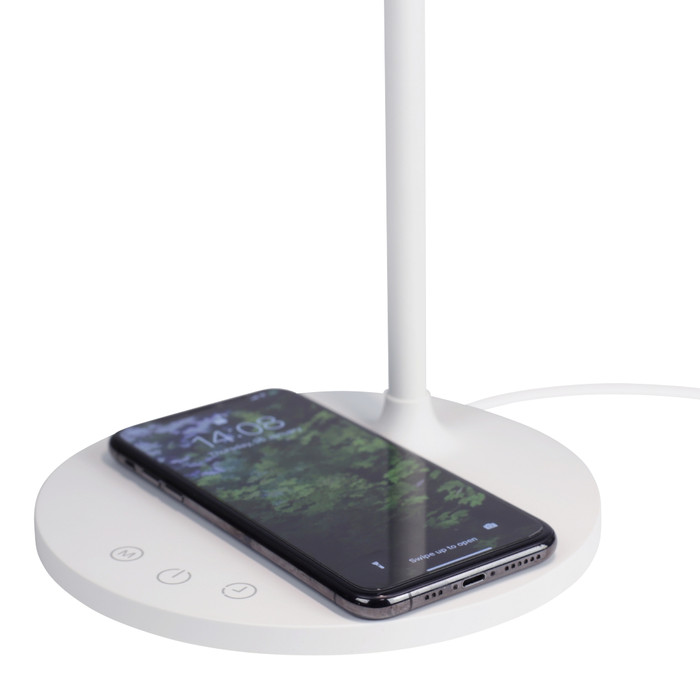 Deltaco Office LED Table Lamp 360 Lumens Wireless Charging 10W detail