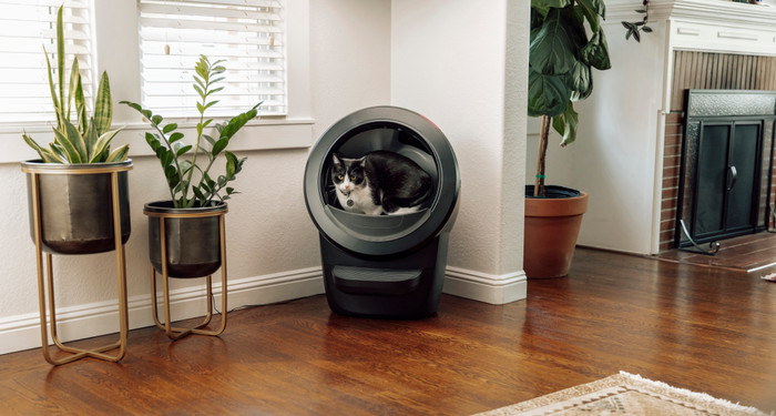 Whisker Litter-Robot 4 Schwarz produkt in gebrauch