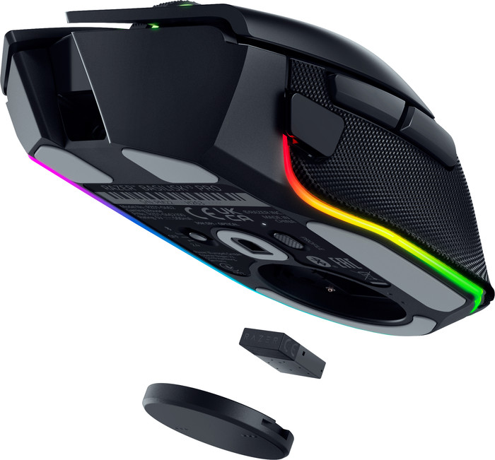 Razer Basilisk V3 Pro Kabellose Gaming-Maus Schwarz linke seite