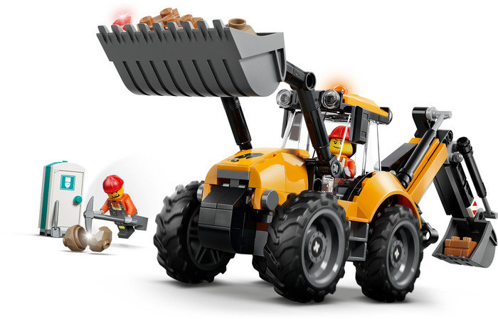 LEGO City Gelber Baggerlader 60480 detail