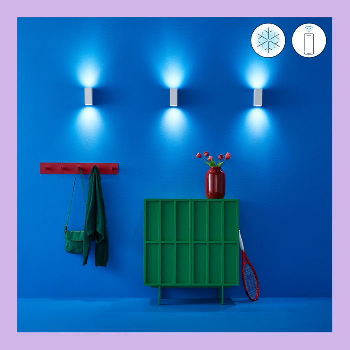 WiZ Up & Down Wall Lamp White - Colored and White Light - GU10 product in use