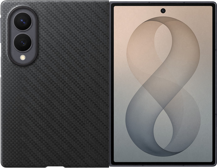 Samsung Galaxy Z Fold 8 Carbon Back Cover with Magnet Black Main Image