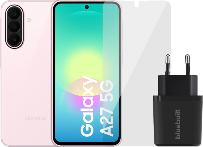 Samsung Galaxy A27 256GB Rosa 5G + Basis-Zubehörset Main Image