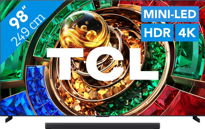 TCL RGB Mini LED 98" RM7L (2026) + TCL Q75K Main Image