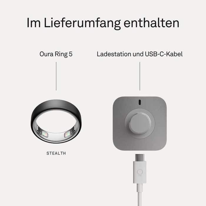 Oura Ring 5 Größe 12 Stealth visueller lieferant
