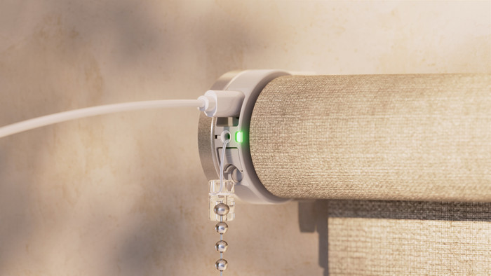 MotionBlinds Retrofit Roller Blind Motor with Bluetooth product in use