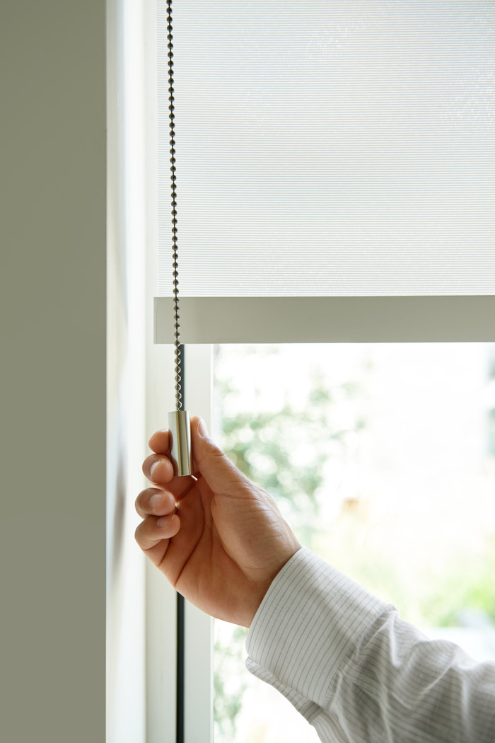 MotionBlinds Retrofit Roller Blind Motor with Bluetooth product in use