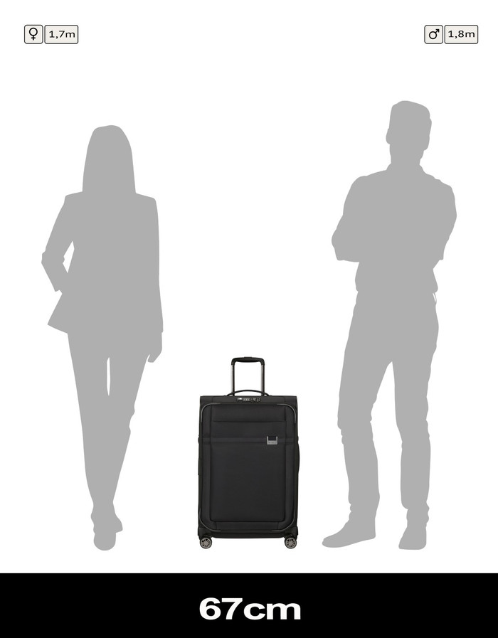 Samsonite Airea Spinner Expandable 67 cm Black visueller lieferant