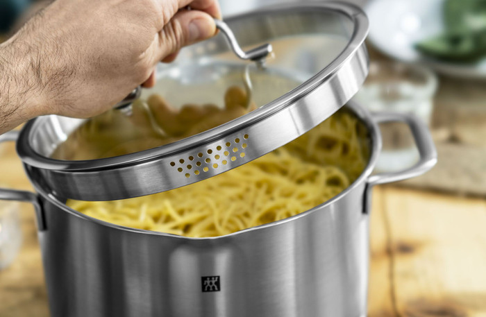 Demeyere Zwilling TrueFlow cookware set product in use