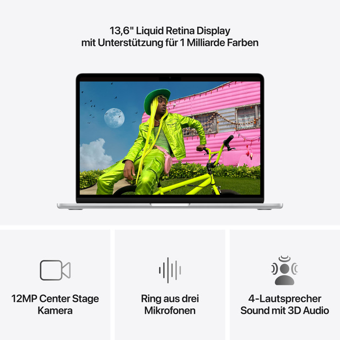 Apple MacBook Air 13 inches (2026) M5 (10 CPU/8 GPU) 16GB/512GB Silver QWERTZ visual supplier