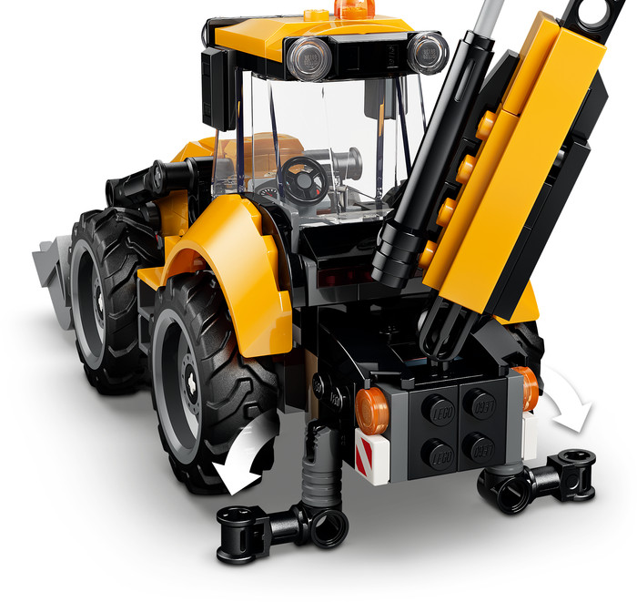 LEGO City Gelber Baggerlader 60480 produkt in gebrauch